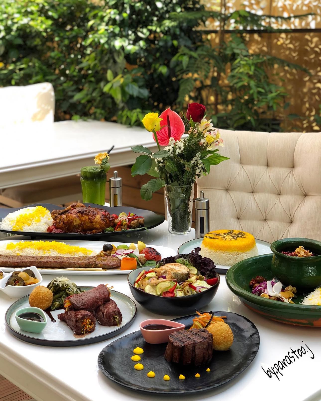 این غذاهای خوشمزه ای که میبینین کار مجمو خانگی به سبک پرستو جباری خانگی به سبک پرستو جباری