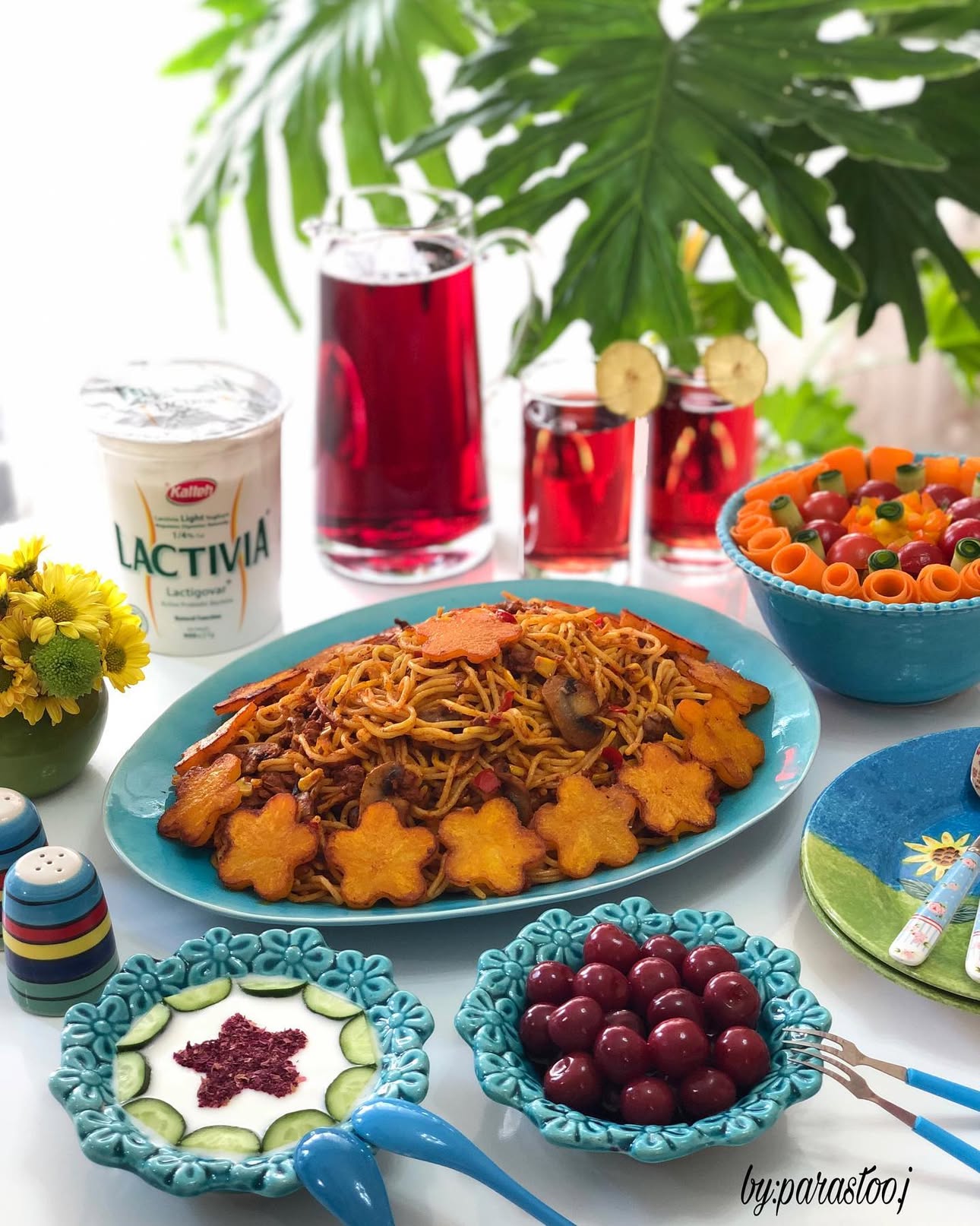 خوبین بچه ها😍 خانگی به سبک پرستو جباری خانگی به سبک پرستو جباری