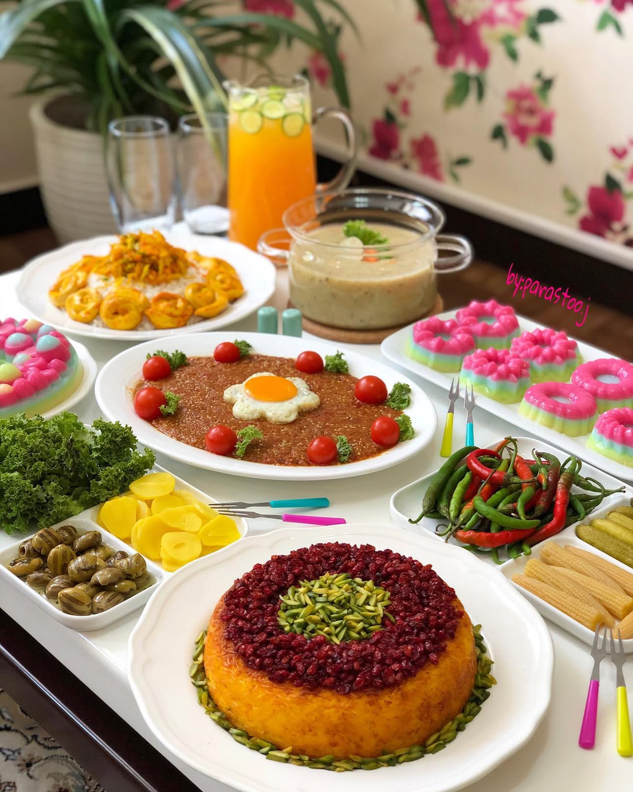 خوبین همگی؟😍 خانگی به سبک پرستو جباری خانگی به سبک پرستو جباری