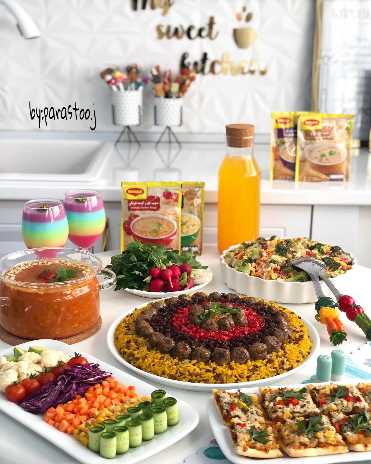 سوپ جو خانگی به سبک پرستو جباری